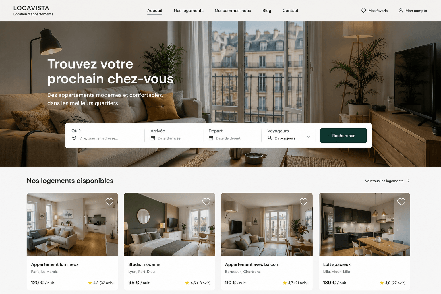 Création de site web de location Création de site web de location | PULSION Agency